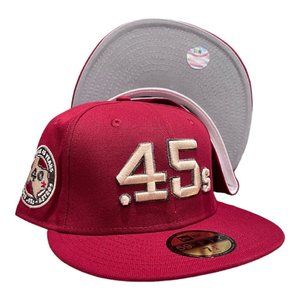 New Era Houston Astros 45's 59FIFTY Hat Cap 40 Year Anniversary Patch